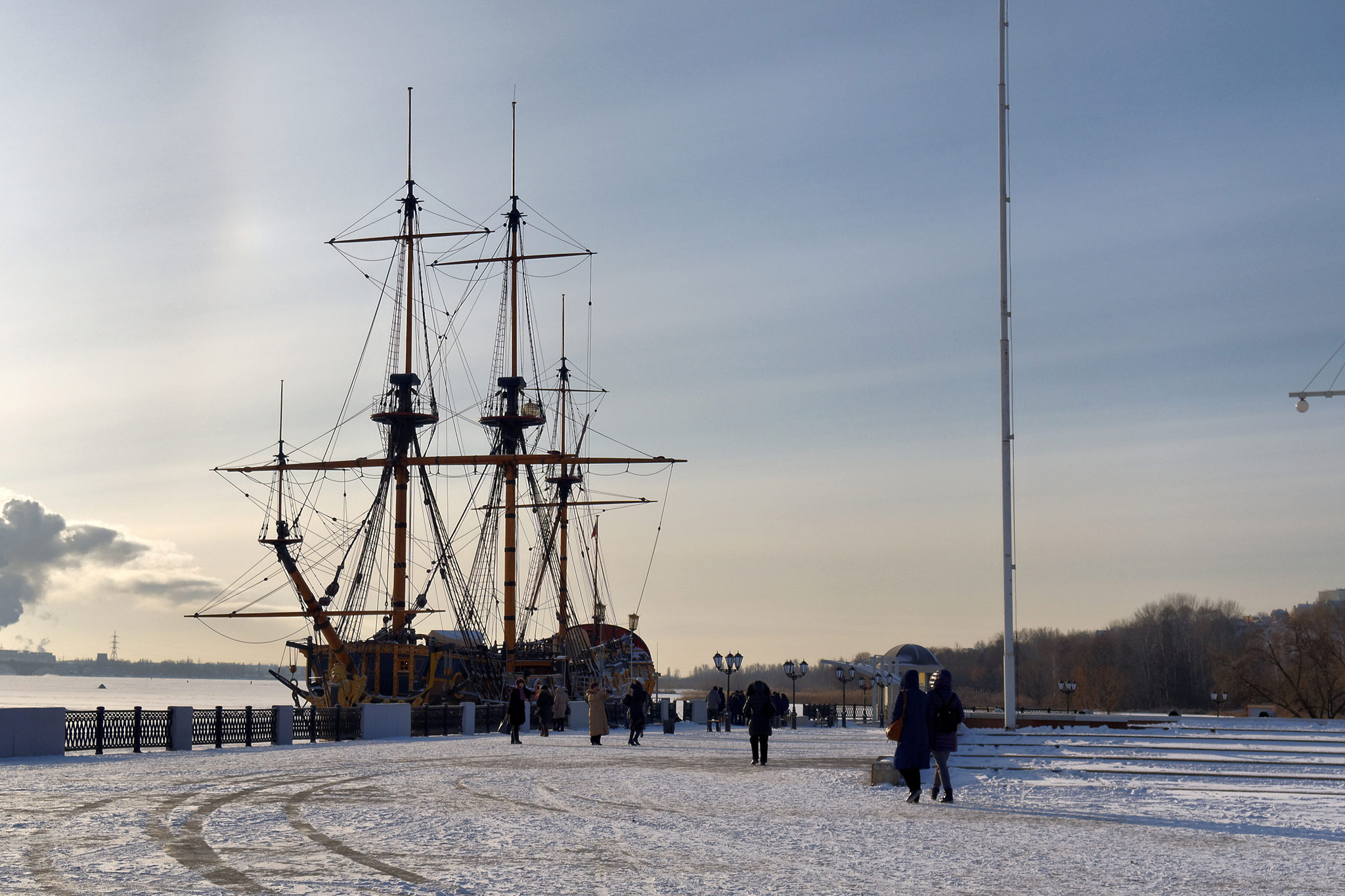 Воронеж. Историческая копия линейного корабля «Гото Предестинация» (Voronezh. Historical copy ship of the line Goto Predestinatsia)